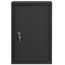 Armadietto per Medicinali 30x14x46 cm 3 Ripiani in Acciaio Nero