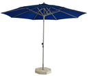 Ombrellone da Giardino Ø3 m Palo Ø40 mm in Alluminio Bianco Lucido Telo in Poliestere Blu