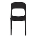 Sedia Impilabile 47x52xh83 cm in Polipropilene Risto Antracite