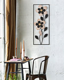 Pannello Legno Divaker B 27x2,5x70 cm in Ferro e MDF Marrone e Nero      