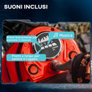 Moto Elettrica per Bambini con Acceleratore Manuale 2 Velocità 8-16km/h Rosso  