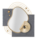 Specchio da Muro Art 80x7x72,4 cm in Ferro e Specchio e MDF Multicolor      