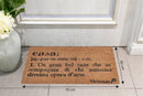 Zerbino "casa new" 70x1,5x40 cm in Cocco e PVC VdE Tivoli 1996 