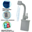 Lavandino Giocattolo per Bambini 39,5x27x36 cm con Rubinetto ad Acqua con Ricircolo Blu      