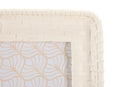 Cornice Bamboo Style 20,5x2x25,5 cm in Resina e Vetro Crema      