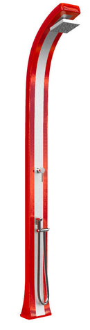 Doccia da Giardino Miscelatore e Doccetta Arkema Spring Plus Fascia Inox Ruby
