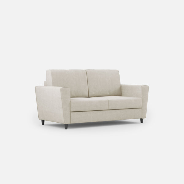 sconto Divano 2 Posti 152x85x85 cm Yasel in Tessuto Latte