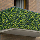 Siepe Artificiale Sintetica 1x 3 m Rotolo Rete Anticaduta con Foglie Estive      