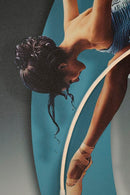 Stampa con LED su Tela Dancer 60x3,5x90 cm in Tela e Plastica e MDF Multicolor      
