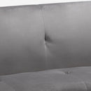Divano Letto Clic Clac 172x75x73 cm in Tessuto Grigio Scuro