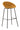 Sgabello Bar Ibiza Senape Set 2 Pz 50x50x98 cm in Polipropilene e Metallo Senape e Nero