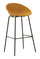 Sgabello Bar Ibiza Senape Set 2 Pz 50x50x98 cm in Polipropilene e Metallo Senape e Nero