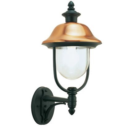 acquista Lampada Applique in Alto Color Grigio e Rame da Esterno Linea Rustica Sovil