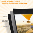 Telo per Proiettore Pieghevole da 84" con Treppiede Regolabile 200x8x118 cm in Plastica e Metallo Nero 