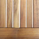 Tavolo 80x80x74 h cm in Legno di Acacia Marrone