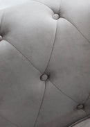 Divano 3  Posti Chesterfield 197x74x82 h cm in Velluto Grigio