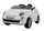 Macchina Elettrica per Bambini 12V con Licenza Fiat 500 Bianca