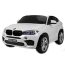 Macchina Elettrica per Bambini Maxi SUV 2 Posti 12V con Licenza BMW X6M Bianco