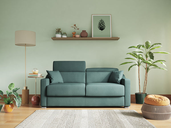 Divano Letto 3 Posti 211x100x98 cm in Tessuto Cammello prezzo
