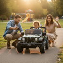 Macchina Elettrica per Bambini Fuoristrada Jeep Wrangler Rubicon 12V con Telecomando Mimetico