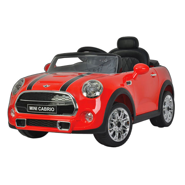 acquista Macchina Elettrica per Bambini 12V con Licenza Mini Cooper Cabrio Rossa