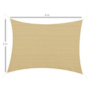 Vela Ombreggiante Protettiva 4x3m  in HDPE Beige
