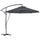 Ombrellone da Giardino Rotondo Ø290x243A cm Inclinabile Protezione UPF 50+ Grigio Scuro