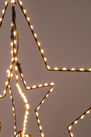 Stella Luminosa 3D con 180 Led H45 cm Uso Esterno 