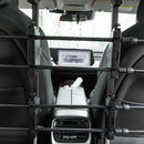 Griglia Divisoria per Auto 89-150x76-124 cm in Acciaio Nero