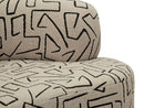 Divanetto Nairobi 176x91,5x69 cm in Compensato e Spugna e Poliestere Multicolor      