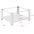 Supporto Base per Lavatrice e Asciugatrice 31x63x54 cm con Ripiano Basamento Portata 150 kg in Acciaio      