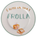 Set 4 Piattini Dolce Ø19x1,5 cm in New Bone China VdE Tivoli 1996 Le Travisate Bianco