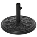Base per Ombrellone da Giardino Ø48 cm in Plastica 13 Kg Nero