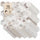 Set 10 Pannelli Adesivi Piastrelle da Parete 30,5 cm Decoro Geometrica in PVC Beige