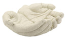 Svuotatasche Hands Stons 22,7x20x7,3 cm in Resina Crema      