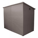 Casetta Box da Giardino Hause 143x247x194 h cm in Plastica Marrone
