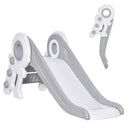Scivolo per Bambini con 3 Scalini 133x52x58cm Grigio e Bianco