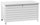 Baule da Esterno con Ruote 142x72x74 cm Bianco