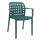 Sedia da Giardino Sharon 58x57,5x82,5 h cm in Polipropilene Petrolio