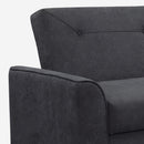 Divano Letto Clic Clac 218x40x90 cm in Tessuto Nero