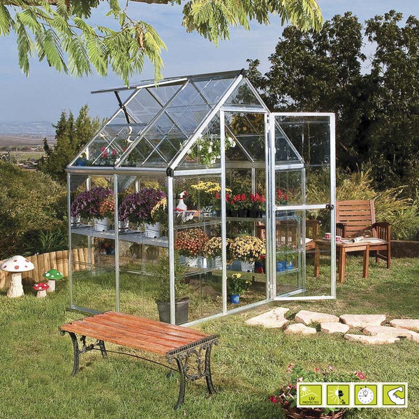 online Serra da Giardino in Alluminio Pannelli in Policarbonato Rama Doritis Mini