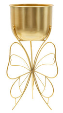 Porta Vaso Farfy Ø22x45 cm in Ferro Oro      