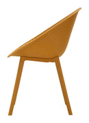 Sedia Ibiza Senape Set 2 Pz 59x59x83 cm in Polipropilene Senape      