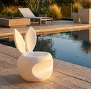 Sedia Bunny Bianca 57x55x79 cm in Polietilene Bianco      