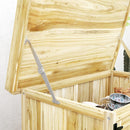 Armadietto da Esterno 74x43x88 cm Capanno Porta Attrezzi con Mensola con 2 Ante in Legno Color Legno      