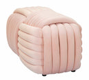 Panca Softy Rosa 90x45x45 cm in MDF e Cotone e Poliestere Rosa      