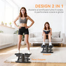 Stepper Twister 2 in 1 con Monitor LCD Pedali Grandi e Antiscivolo Capacità 100 kg Nero      