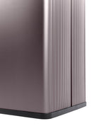 Pattumiera Alta 54L Interno Esterno Keter Verto Recycle 43,5x26,5x68,7 cm con Bordo Copri Sacco in Plastica Rosa Perla      