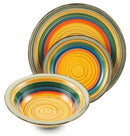 Servizio Piatti 18 Pezzi in Stoneware Soriani Mambo Multicolor