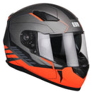 Casco Integrale per Scooter Visiera Lunga CGM Silverstone 317G Arancione Fluo Opaco XS - (53-54 cm)